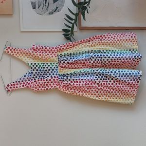 Modcloth Rainbow Polka Dot Dress